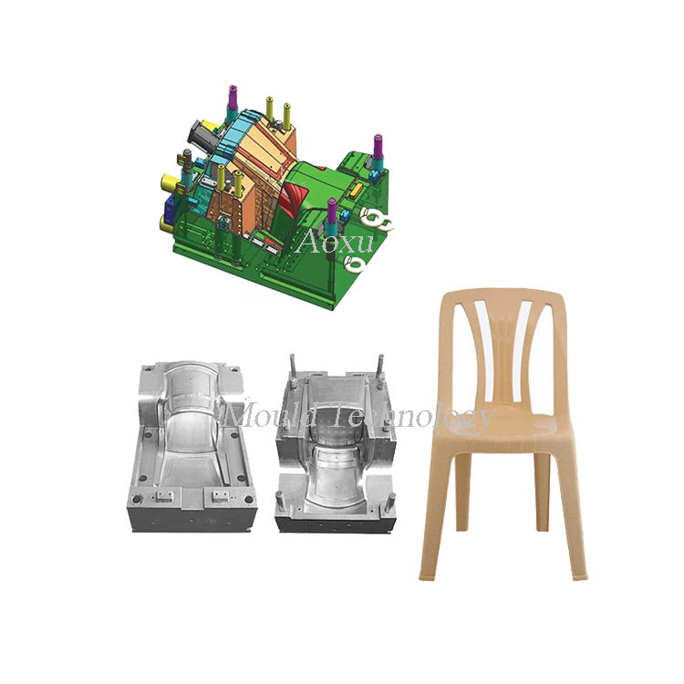 Molde de inyección de plástico para silla