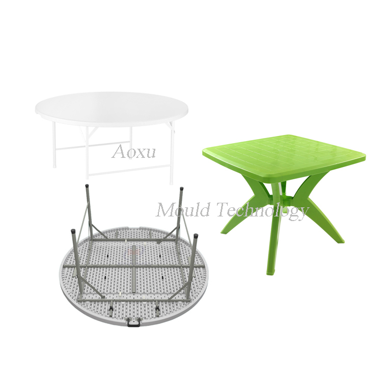Molde de mesa de comedor de plástico al aire libre